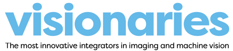 Visionaries masthead - it reads 'Visionaries - the most innovative integrators in imaging and machine vision'
