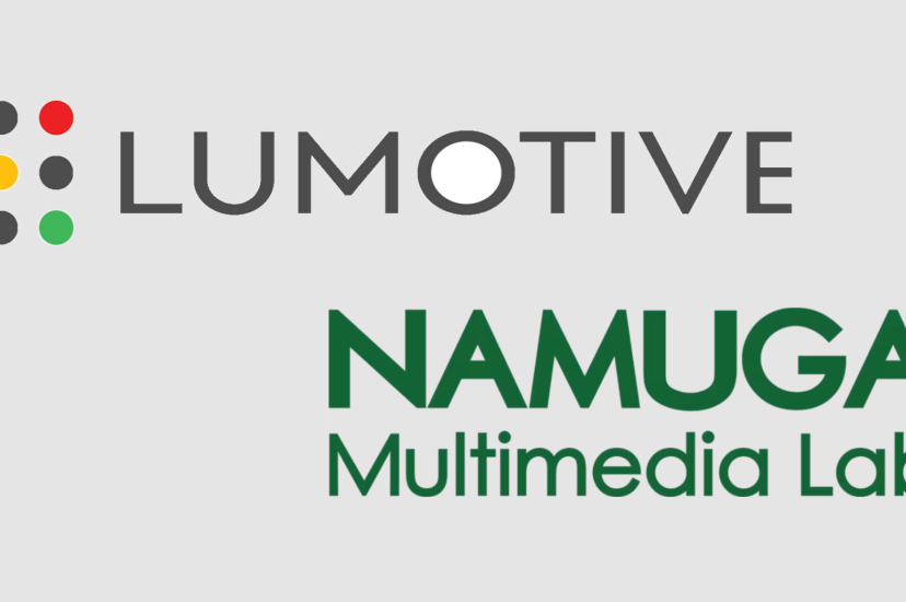 Lumotive and Namuga logos