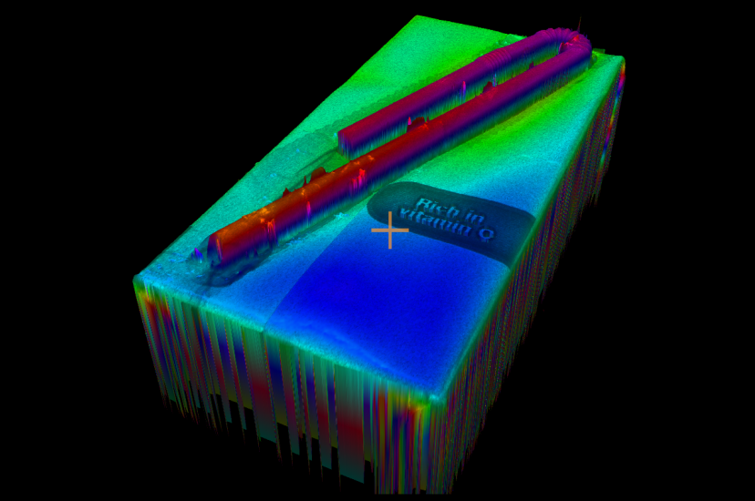 Sick machine vision system renders a juice box and straw in 3D [Credit: Sick]