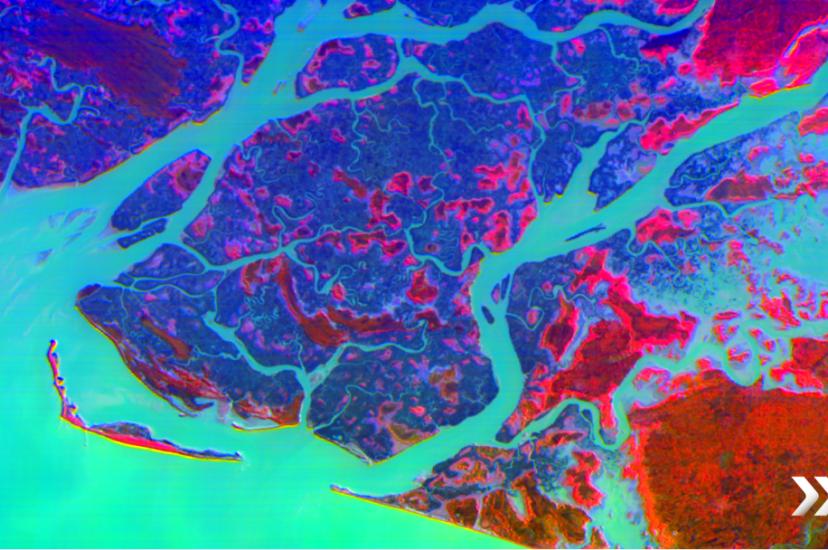 hyperspectral image of Earth from orbit