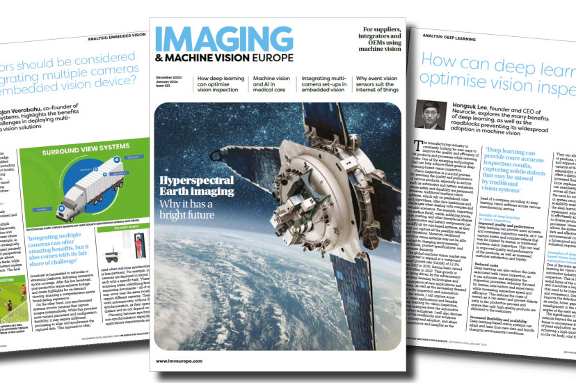 Imaging and Machine Vision Europe magazine cover December2023/January2024