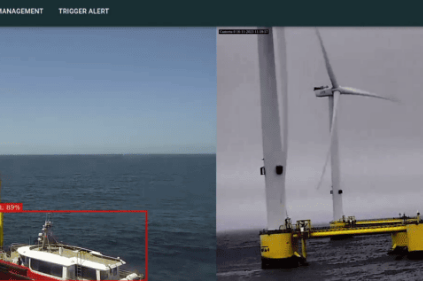AI person detection wind farm