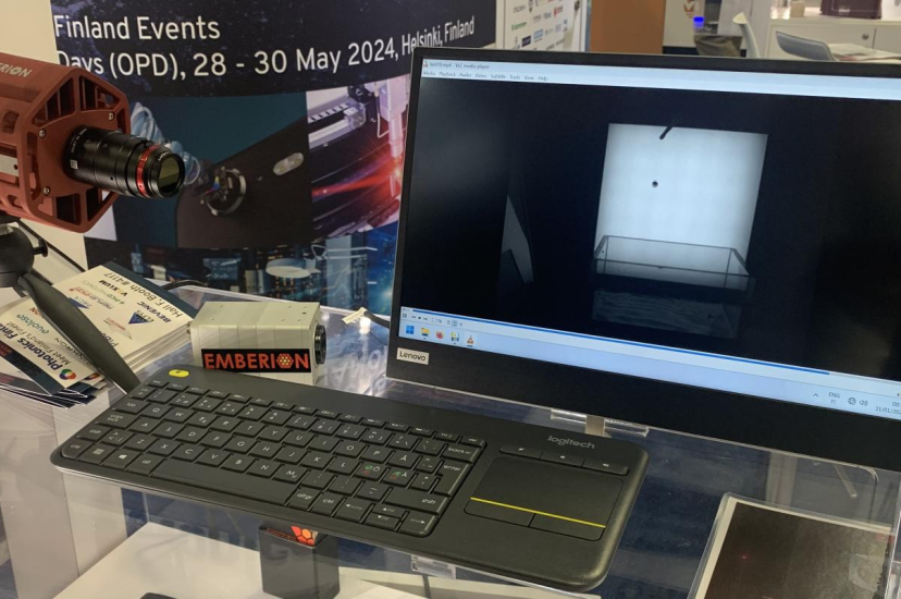 Emberion's VS20 vis-SWIR camera was being showcased with a frame rate of 400 fps for the first time at Photonics West 2024
