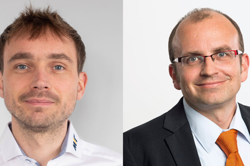 Roman Moie, Product Owner MVTec (l) and Tim Weis, Global Product Manager, Pepperl+Fuchs (r)