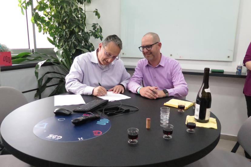 Kobi Zaushnizer, CEO of SCD and Oliver Grass, CEO of Assemblify