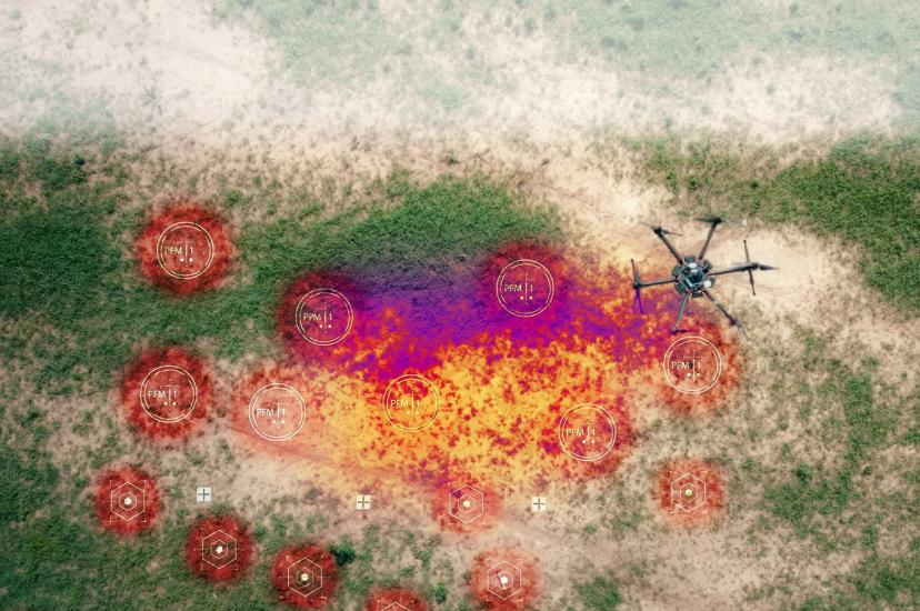 Machine learning detection with drones