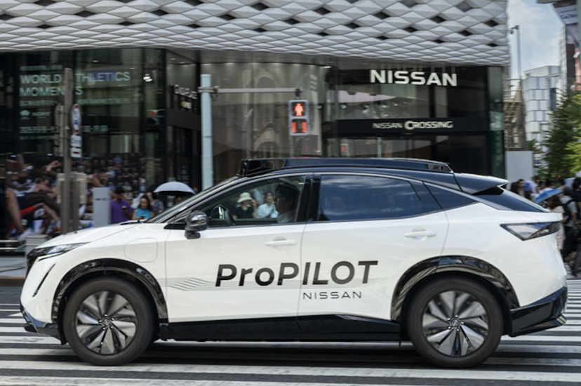 Nissan's ProPILOT-fitted Ariya prototype vehicle