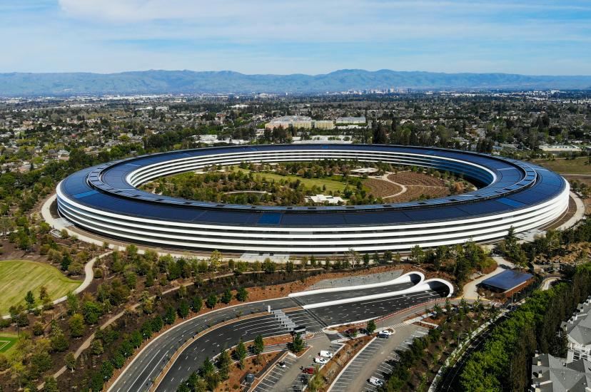 Apple's corporate headquarters at in Apple Park in Cupertino, California