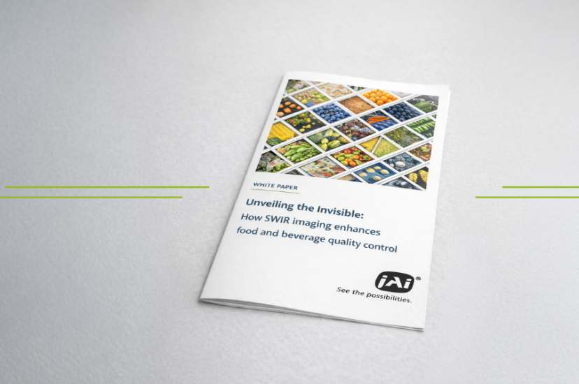 Image of the cover of a white paper called: Unveiling the invisible: How SWIR imaging enhances food and beverage quality control 