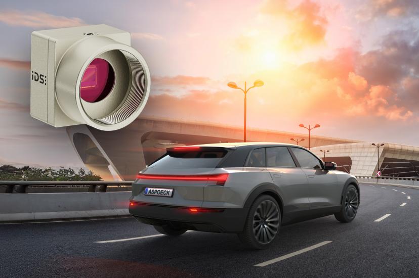 IDS uEye XCP camera and vehicle