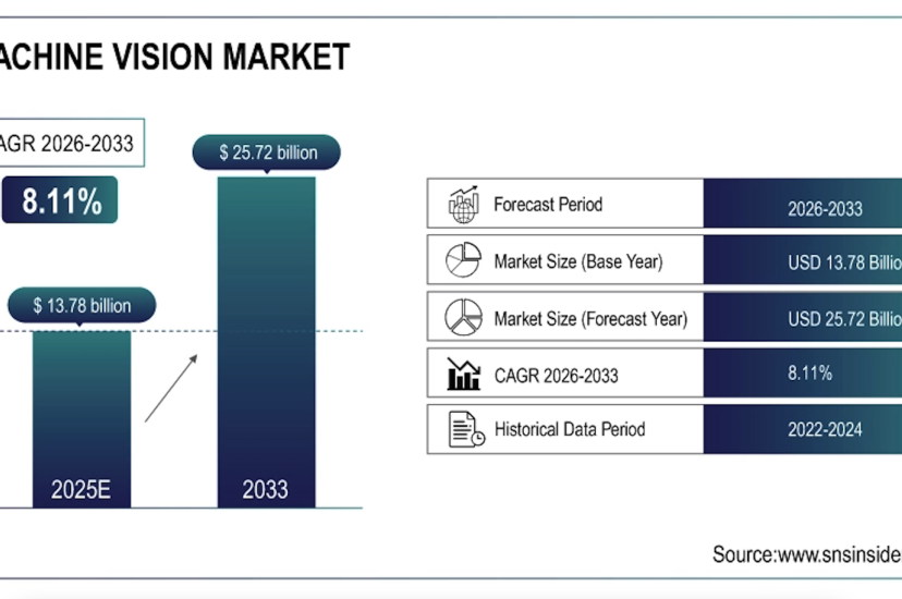 Machine vision market research size and growth projection