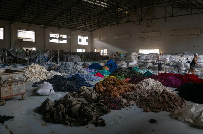 Textile recycling sorting