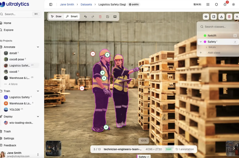 Ultralytics’ AI vision platform