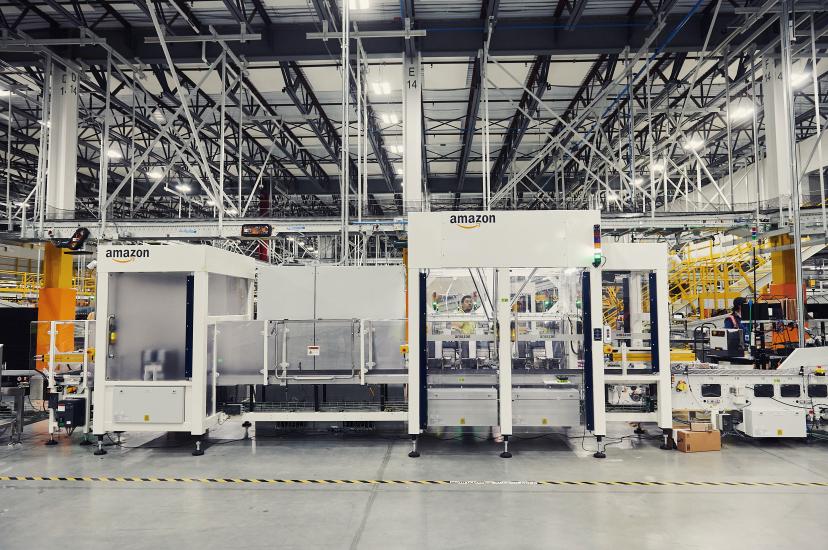 Amazon fulfillment centre packaging robotics