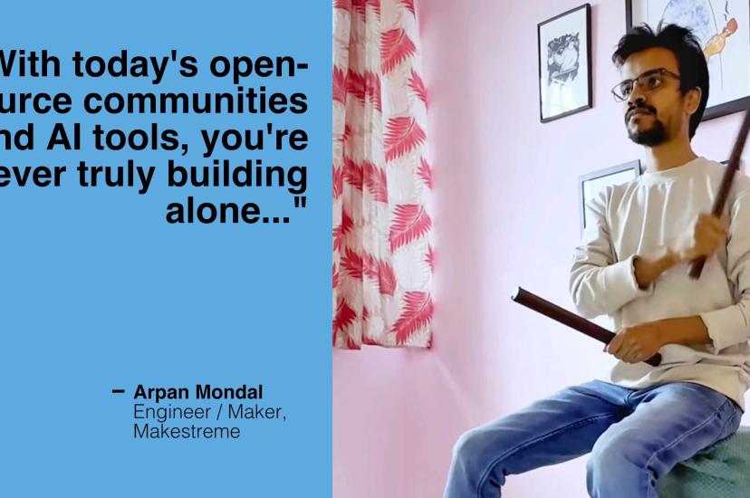 Arpan Mondal playing Space Drums