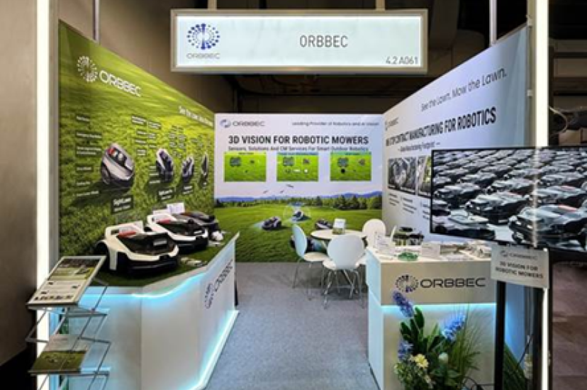 Orbbec booth at spoga+gafa 2026 in Cologne, Germany