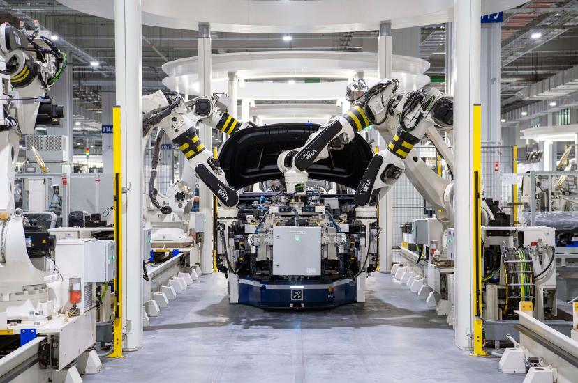 Vision-guided robotics on an automotive production line