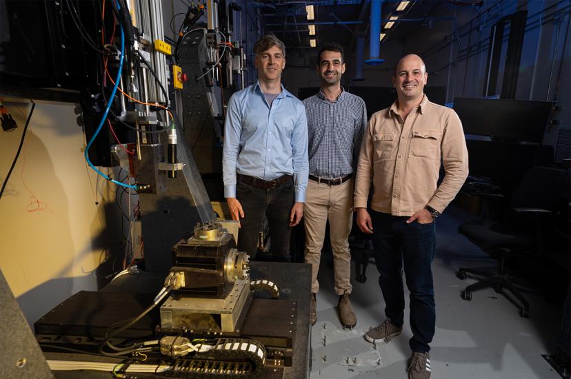 Research team and their AI vision system