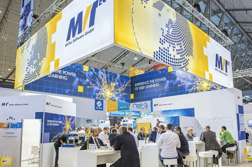 MVTec Software booth on exhibition floor