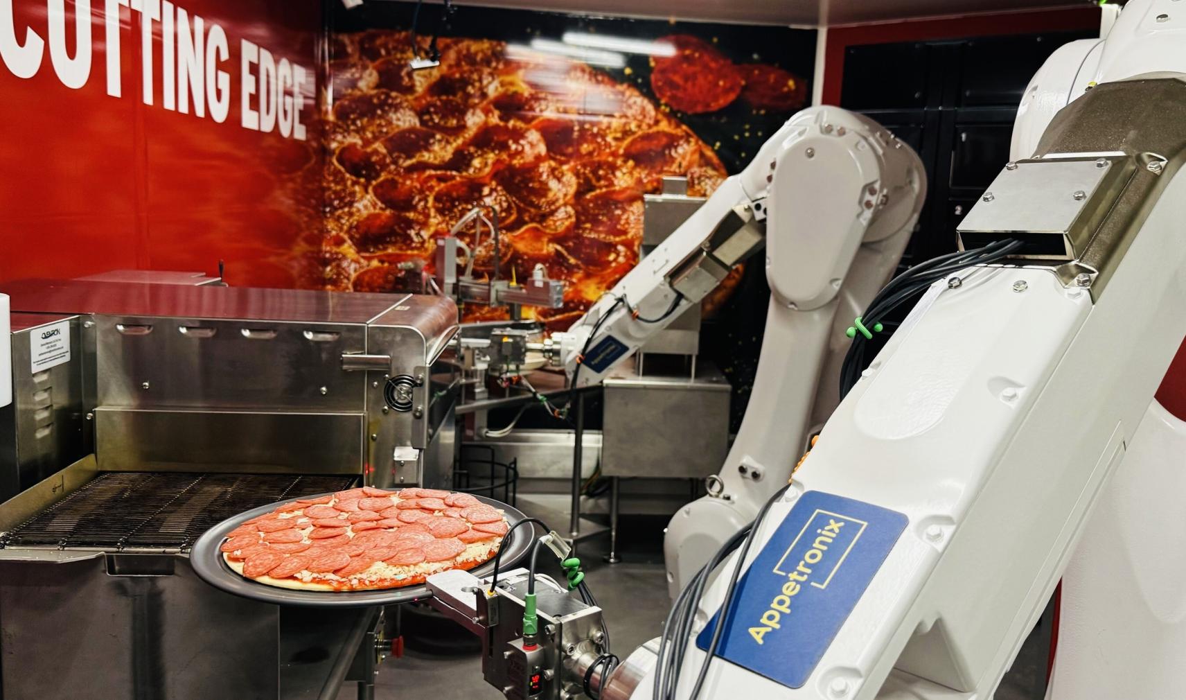 Autonomous pizza-making robot