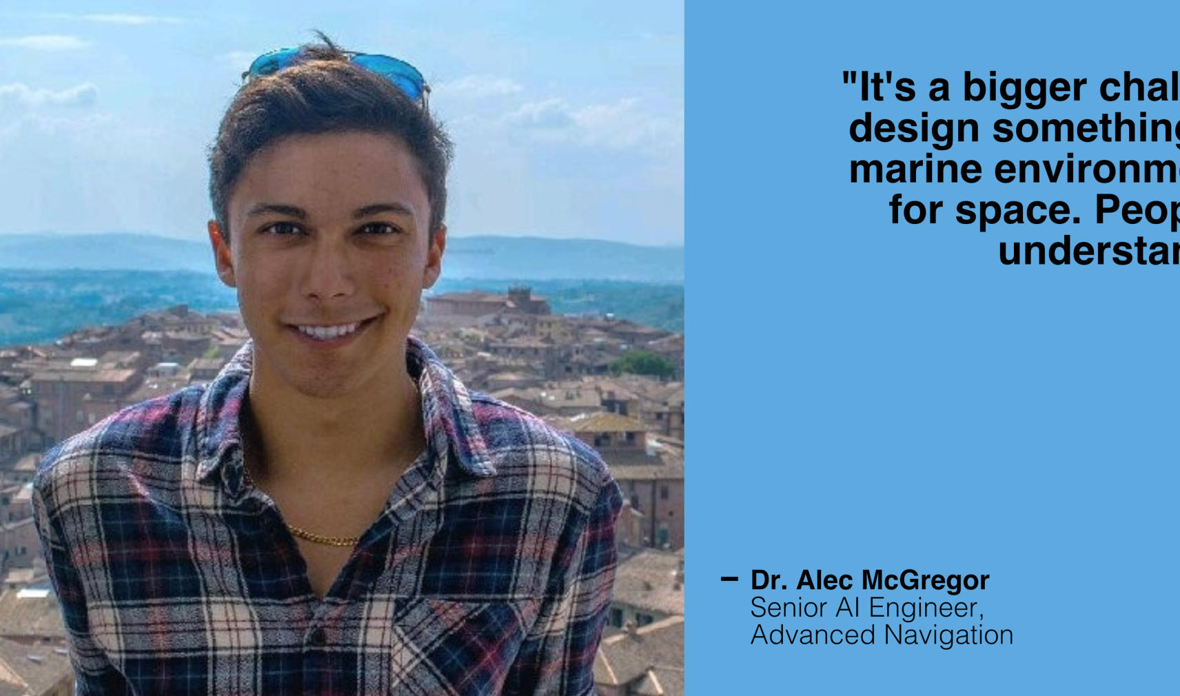 Dr. Alec McGregor, Senior AI Engineer at Advanced Navigation