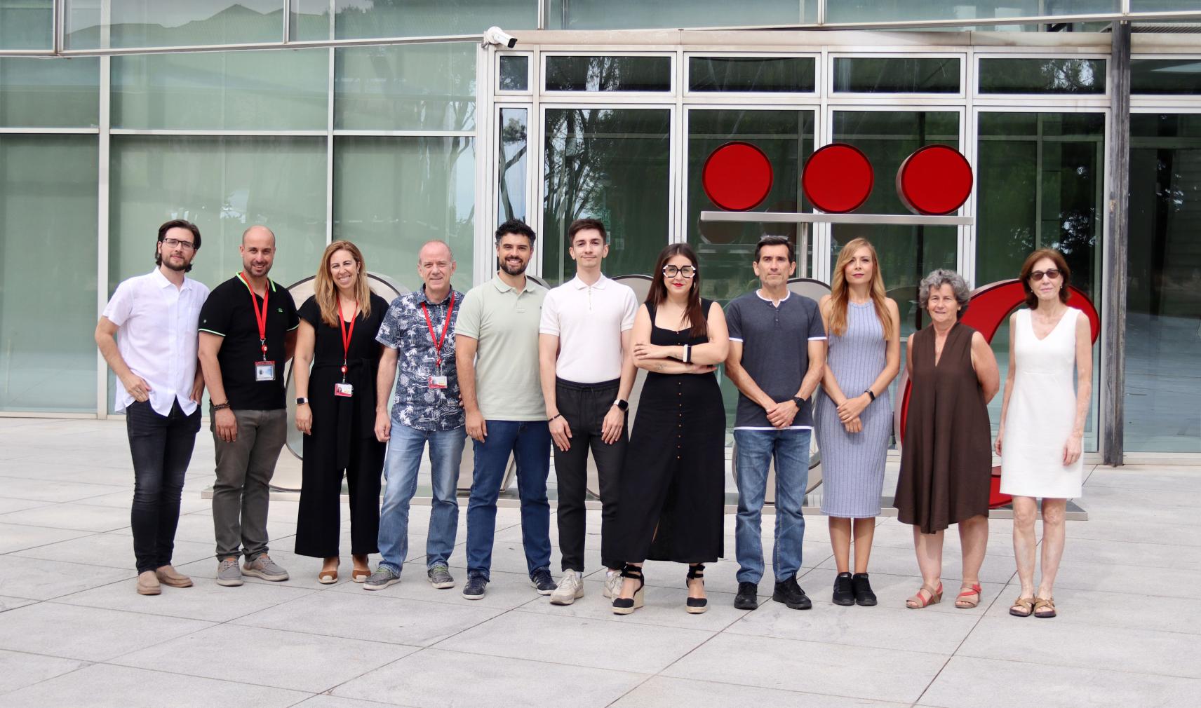 (l-r): David del Río-Aledo, Rubén Mota, Fátima Sánchez-Cabo, Carlos Torroja, Daniel Morales-Cano, Raúl Izquierdo-Serrano, Paula Nogales, Jesús Mateo, Leticia González-Cintado, Laura Carramolino and Ana Dopazo