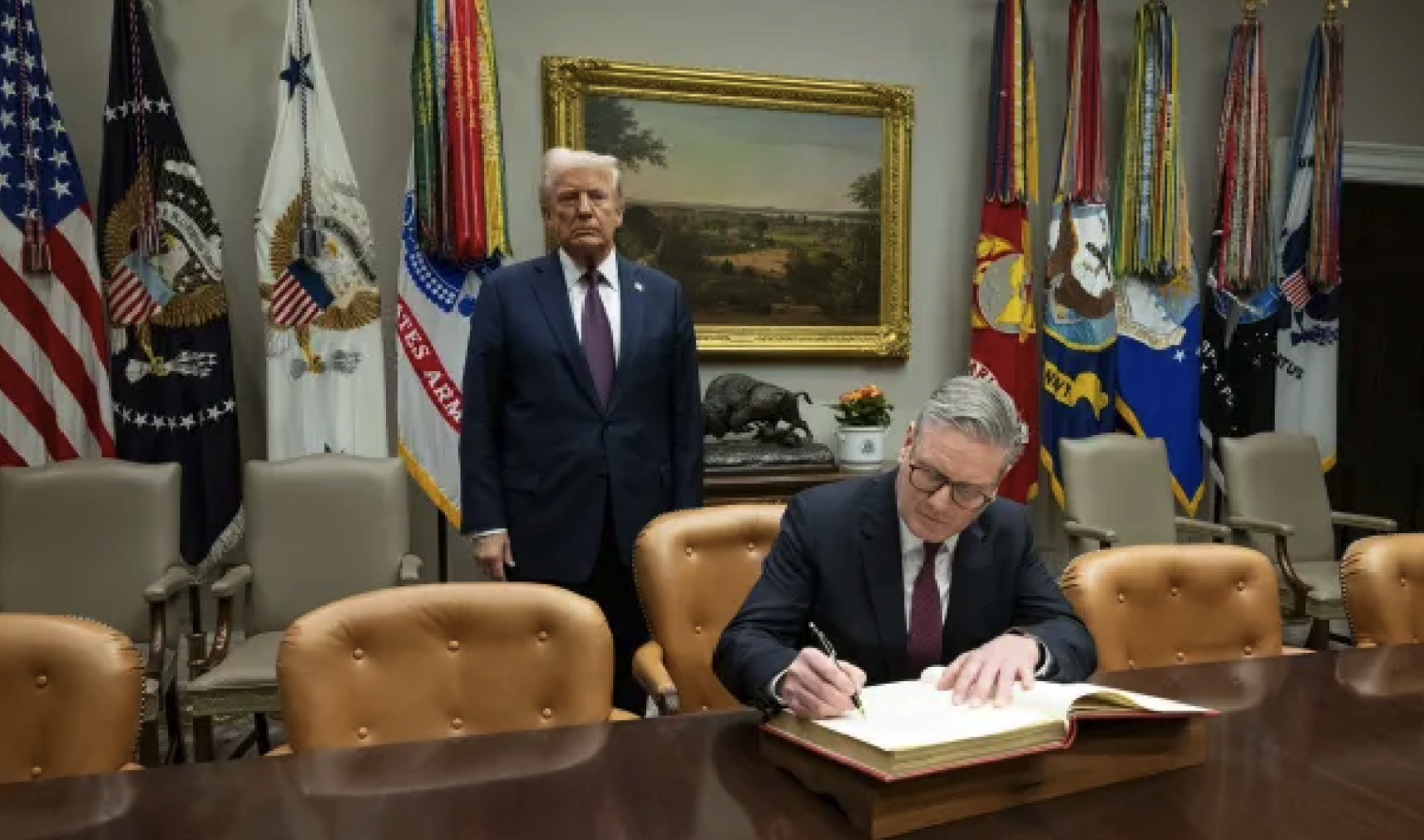 Donald Trump and Sir. Keir Starmer 