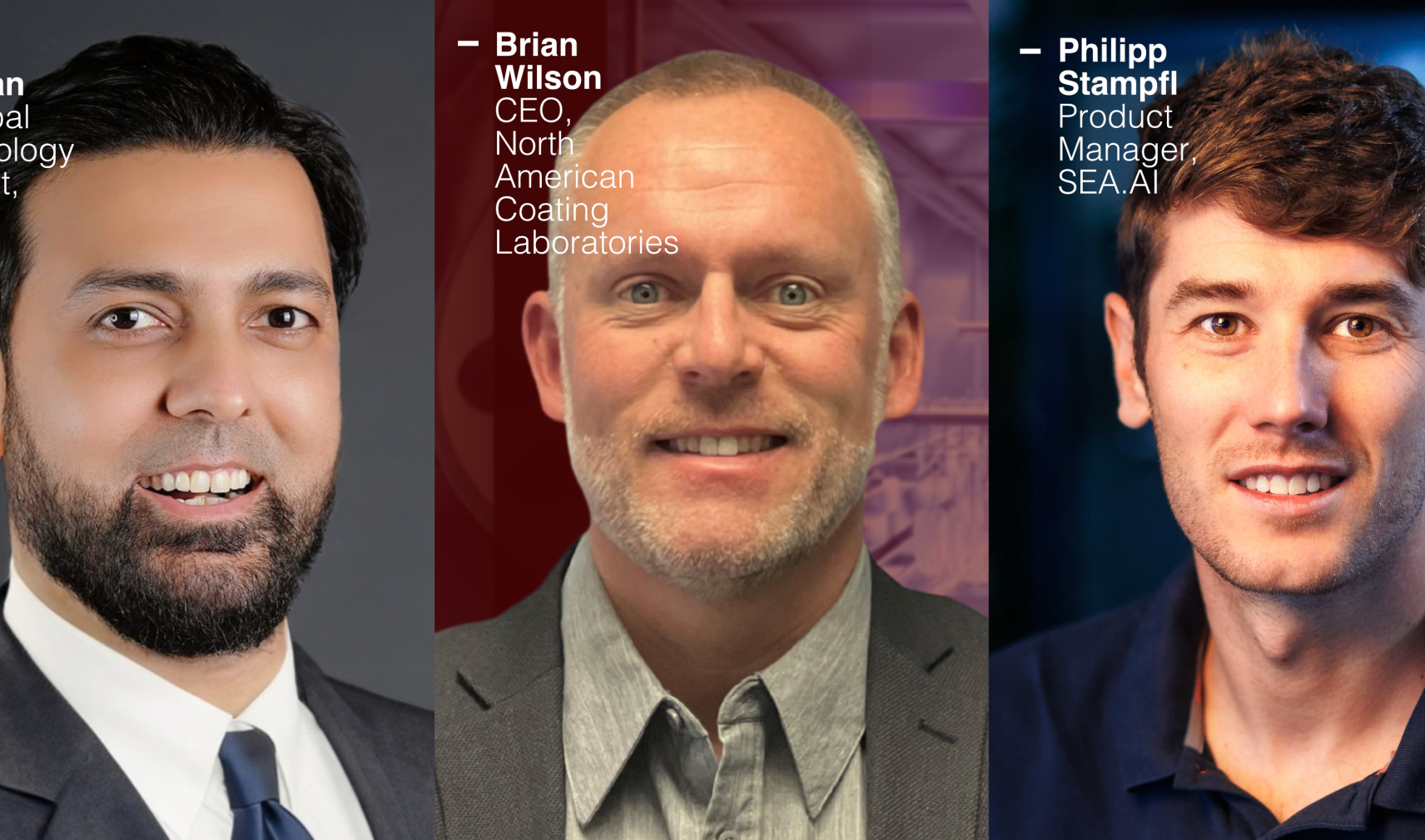 Faisal Kamran, Brian Wilson and Philipp Stampfl