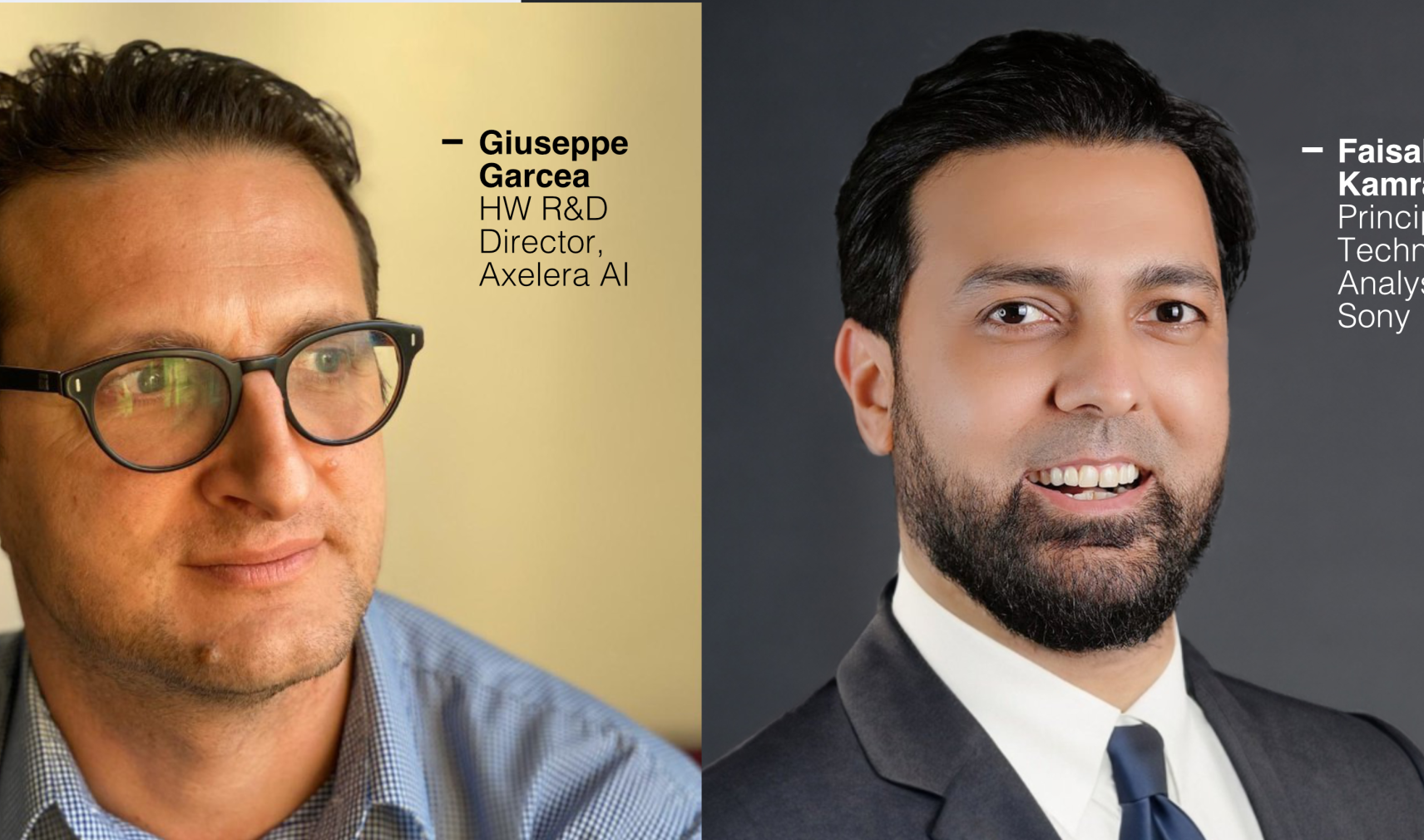 Giuseppe Garcea and Faisal Kamran