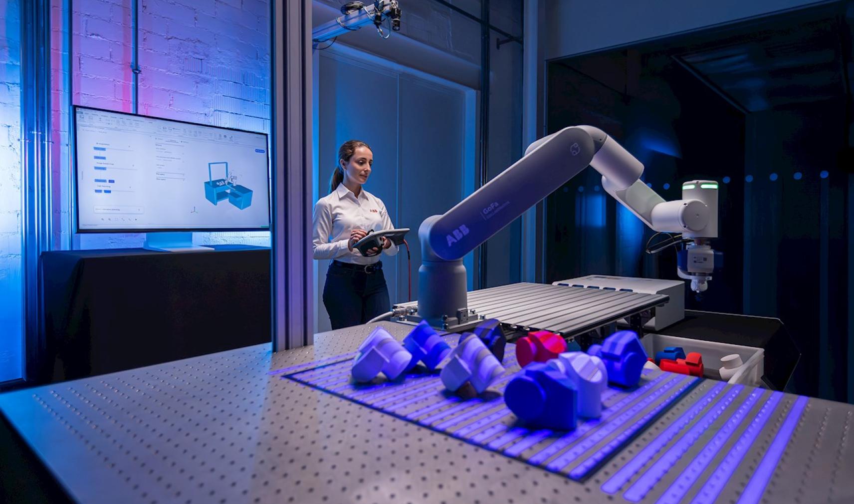 ABB Robotics robot with OmniCore EyeMotion