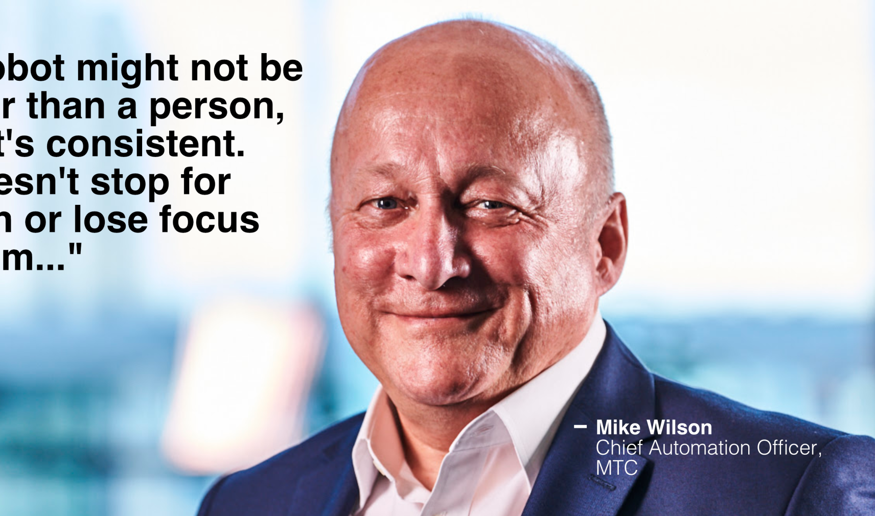 Mike Wilson, Chief Automation Officer, The Manufacturing Technology Centre