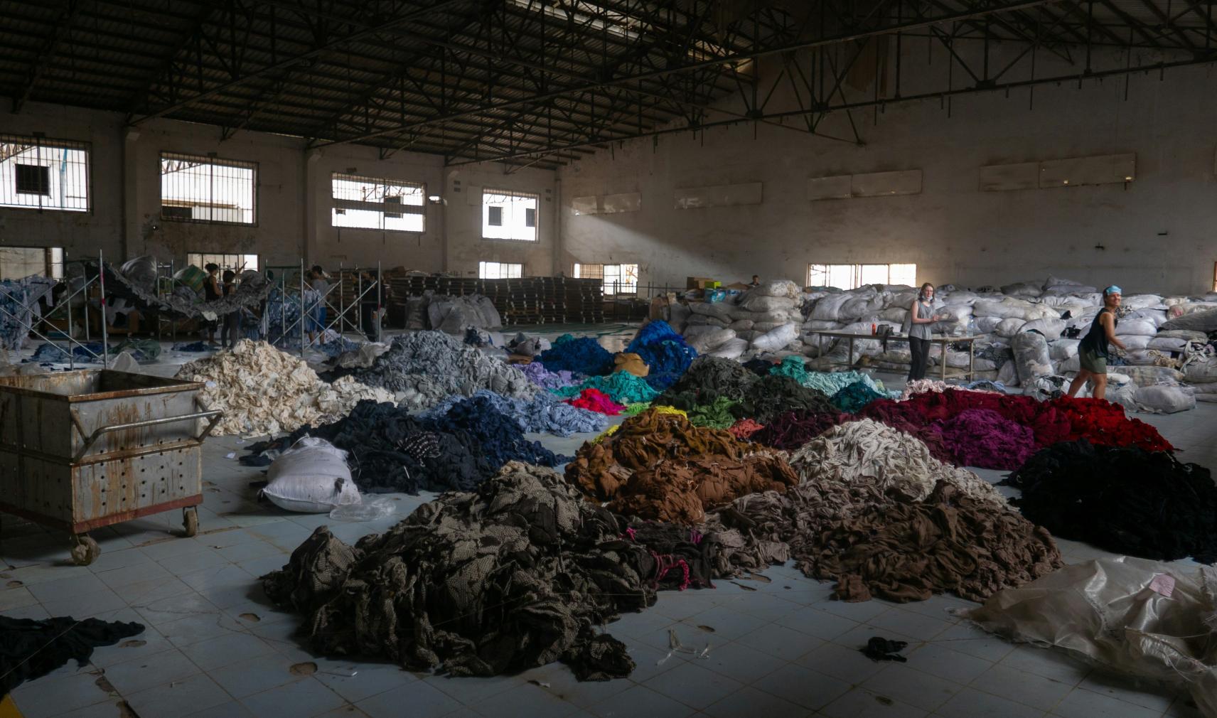 Textile recycling sorting