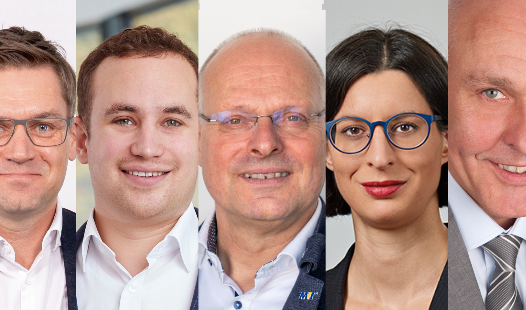 Kai Ströder, CTO at Basler; Jan Hartmann, Managing Partner at IDS Imaging; Olaf Munkelt, Managing Director at MVTec Software, Anne Wendel, Head of Machine Vision at the VDMA and Thomas Lübkemeier, General Manager at the EMVA