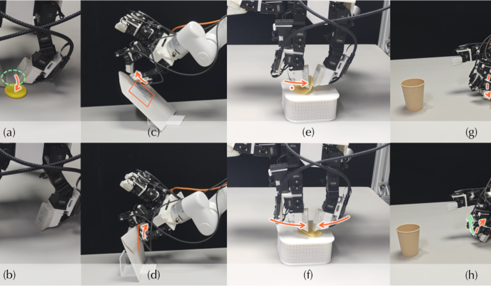 Representative failure cases for robot dextrous manipulation