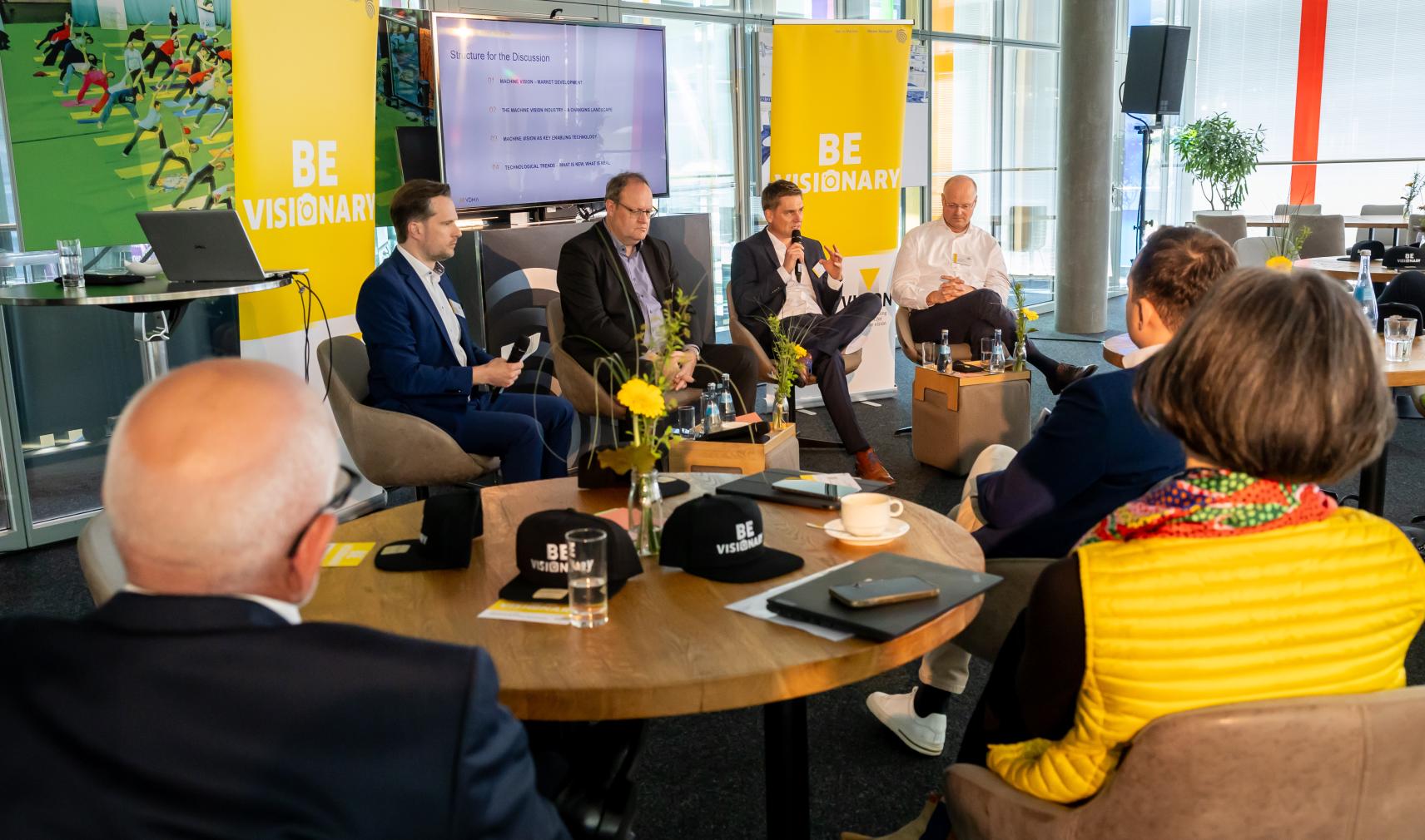 Moderated panel discussion on machine vision at Messe Stuttgart