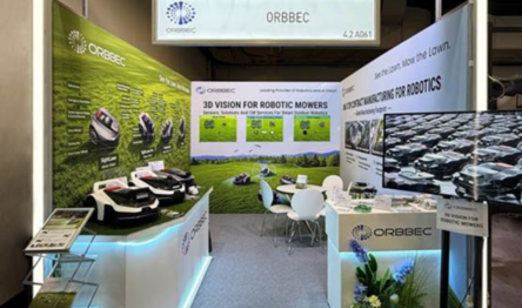Orbbec booth at spoga+gafa 2026 in Cologne, Germany