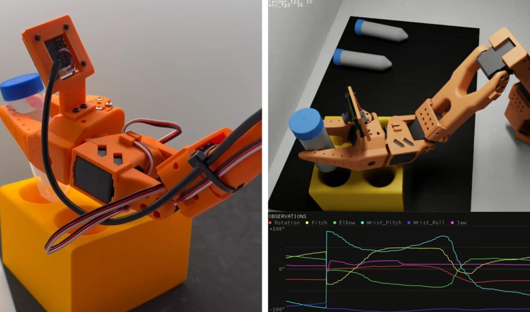Vision language action model enabled robot