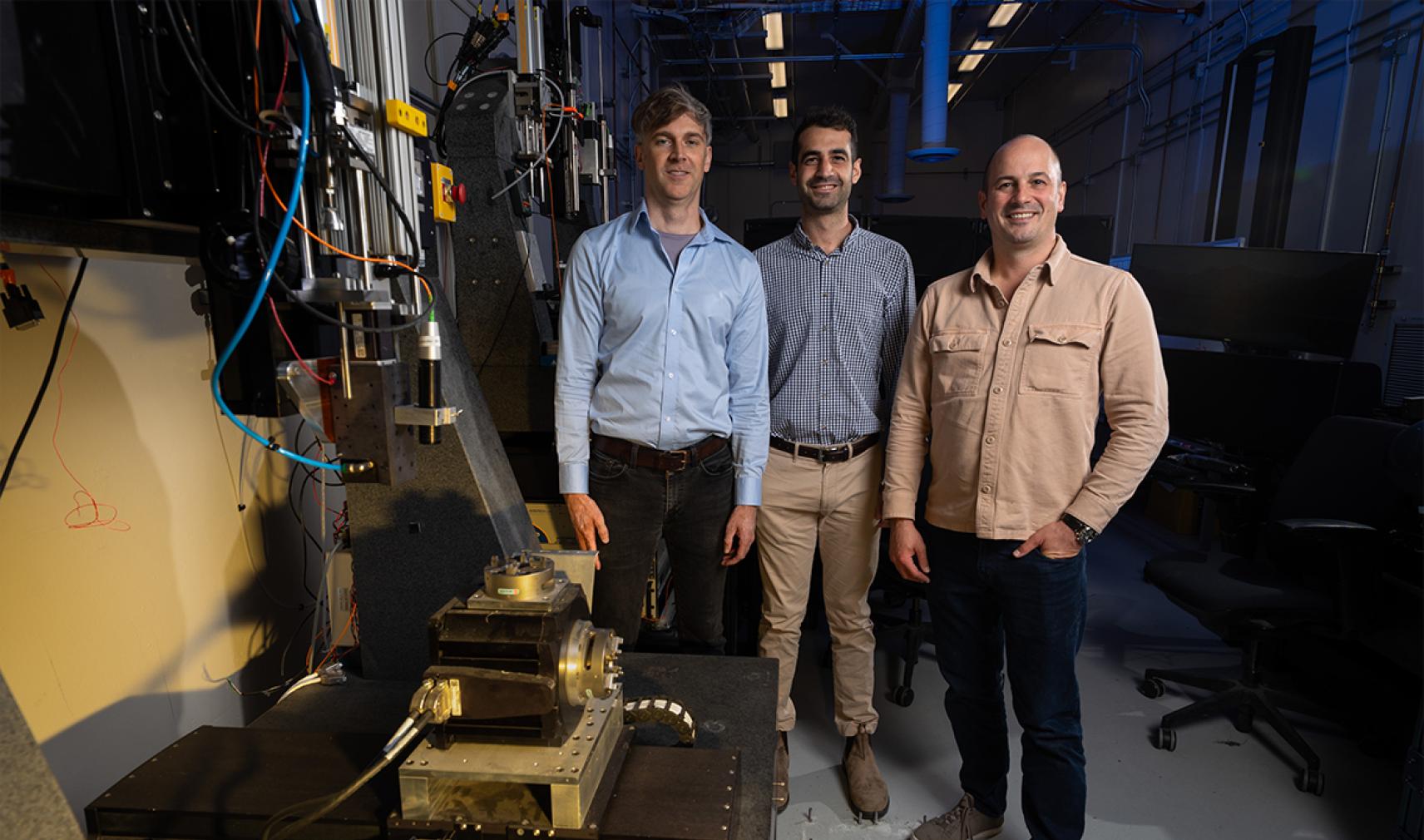 Research team and their AI vision system