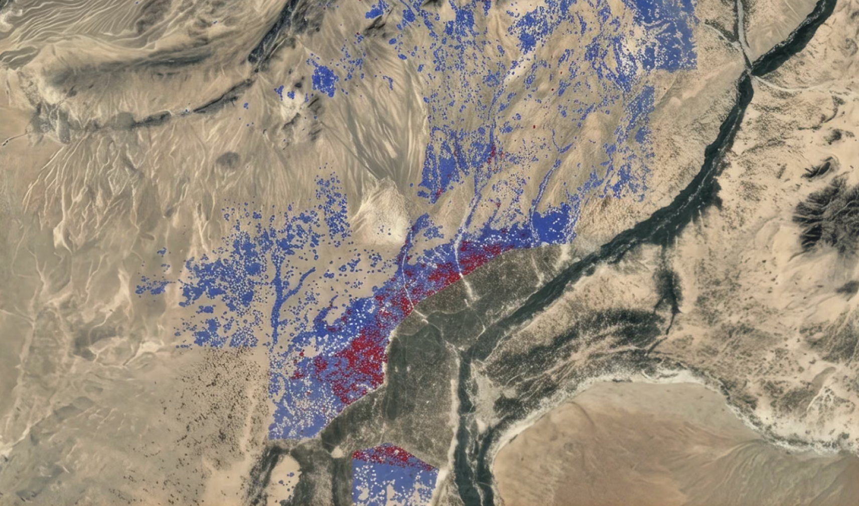 Hyperspectral satellite imagery of opium poppy fields in Afghanistan