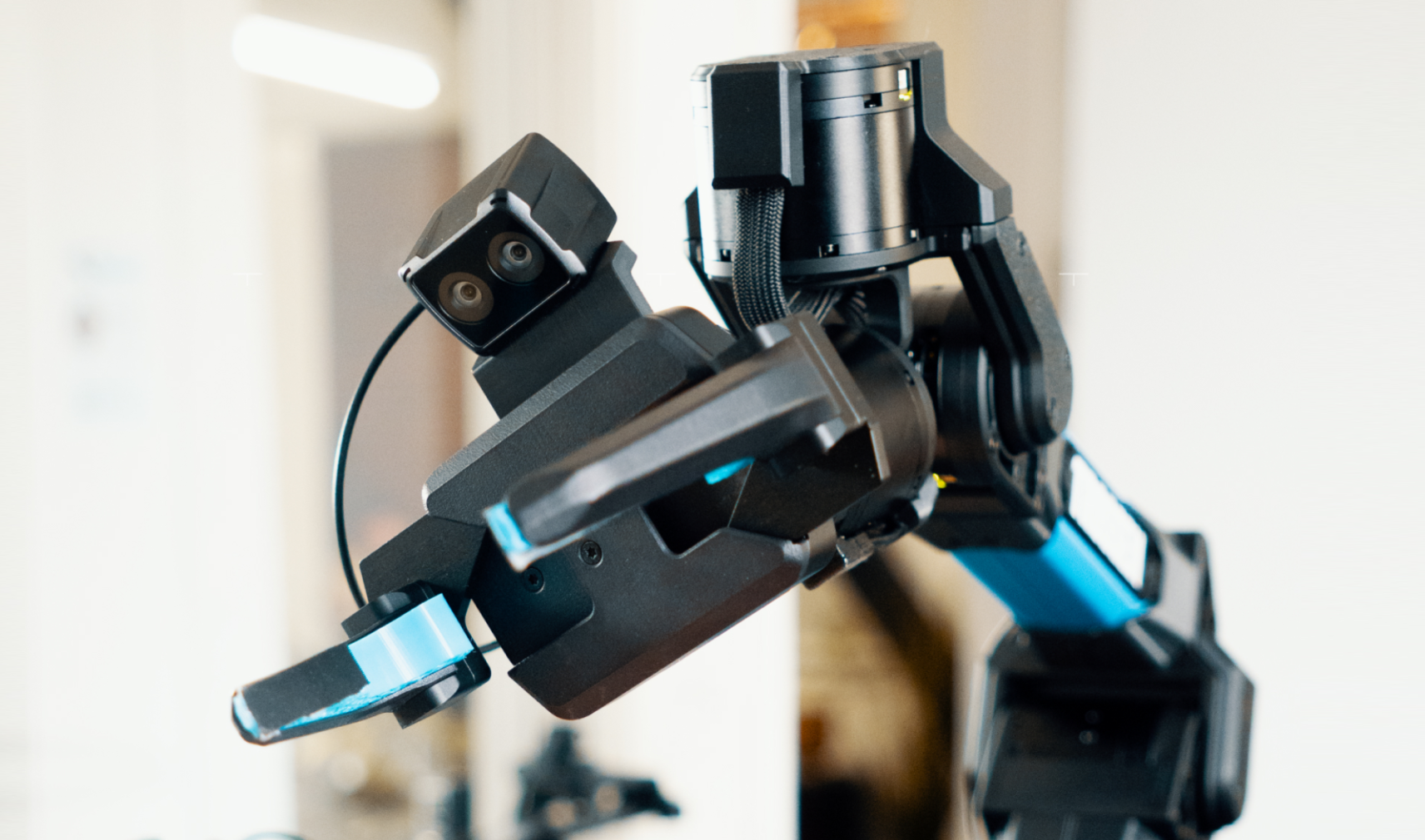 Trossen and Stereolabs Workbench Arm Close-Up with ZED X Nano Camera