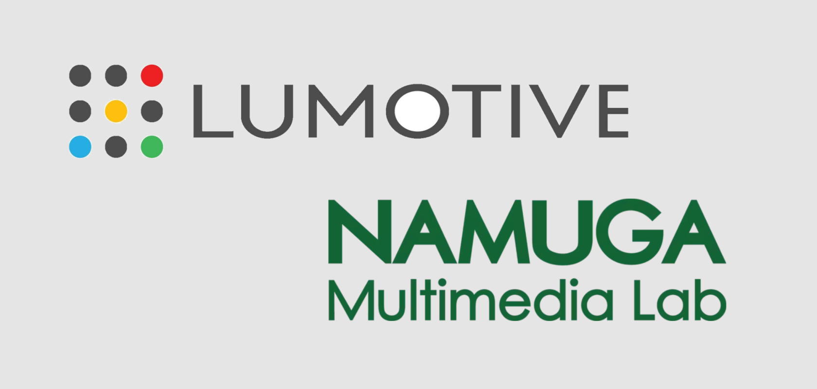 Lumotive and Namuga logos