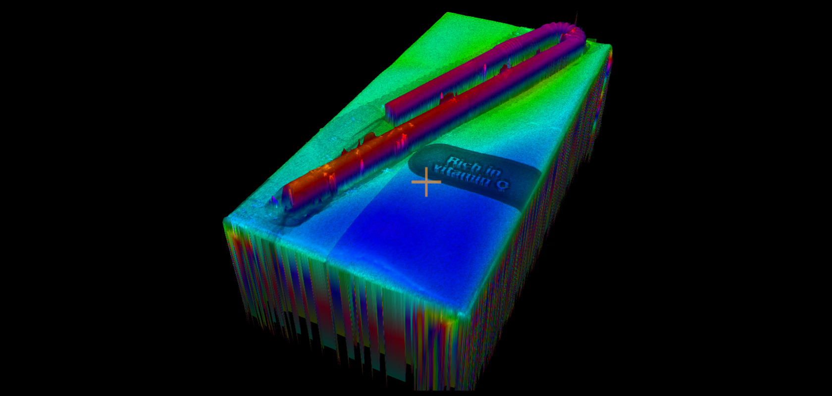 Sick machine vision system renders a juice box and straw in 3D [Credit: Sick]