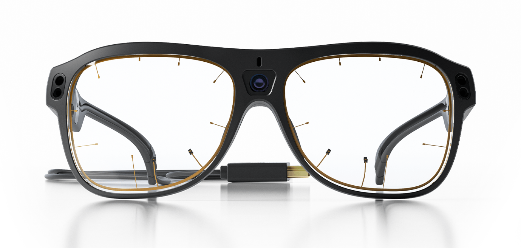 In its Pro Glasses 3, Tobii integrates the illuminators used for eye tracking into the lenses of the device  Image: Tobii AB