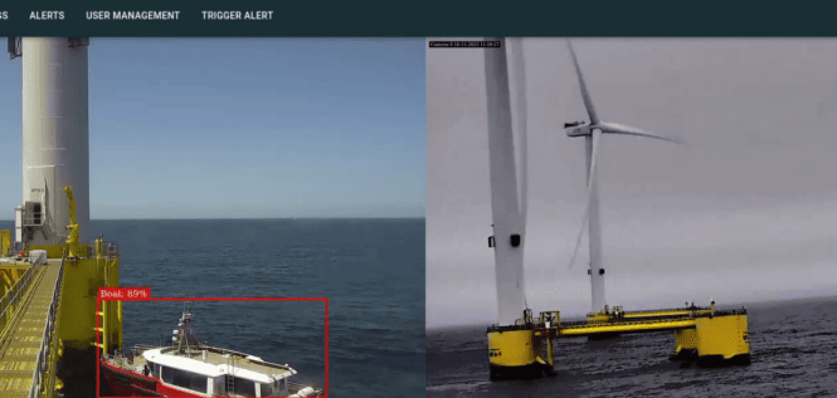 AI person detection wind farm