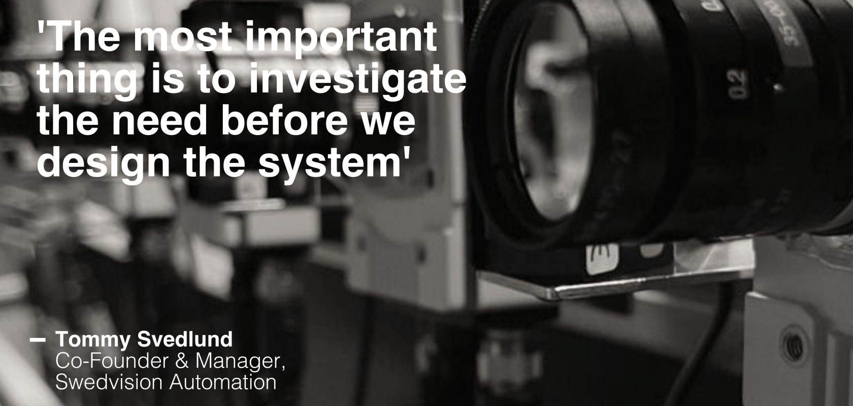Visionaries 2024: “The most important thing is to investigate the need before we design the system” – Tommy Svedlund from Swedvision Visionaries 2024: “The most important thing is to investigate the need before we design the system” – Tommy Svedlund from Swedvision