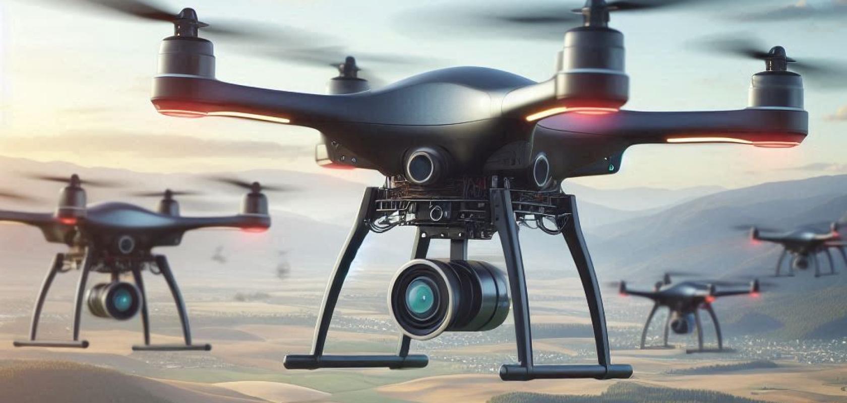 Drones with machine vision