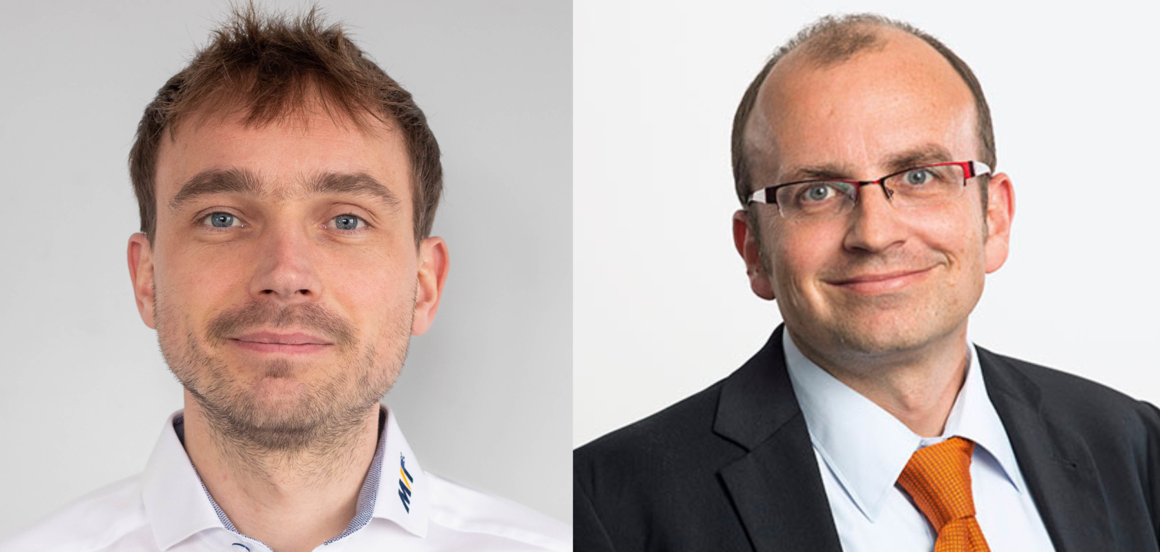 Roman Moie, Product Owner MVTec (l) and Tim Weis, Global Product Manager, Pepperl+Fuchs (r)