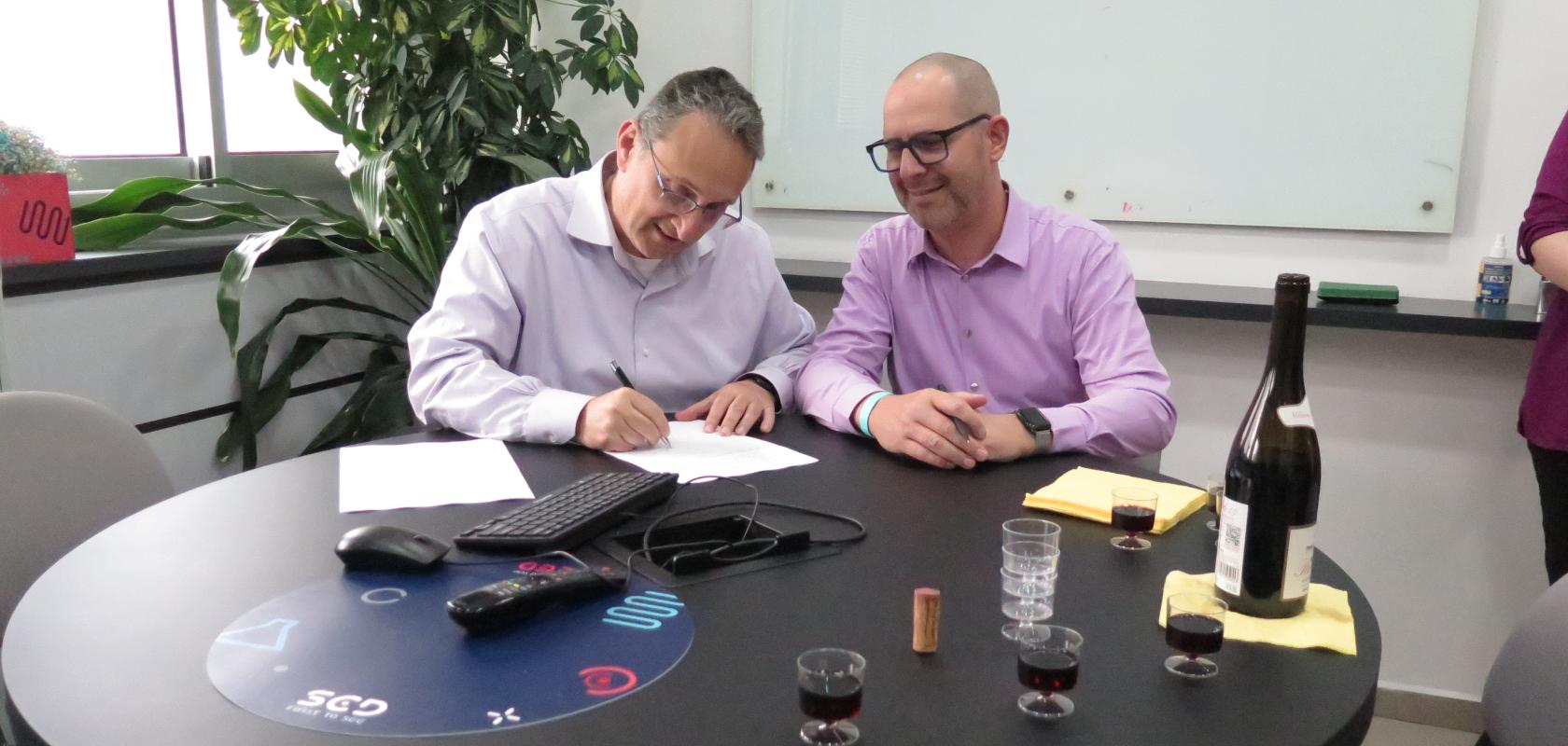 Kobi Zaushnizer, CEO of SCD and Oliver Grass, CEO of Assemblify