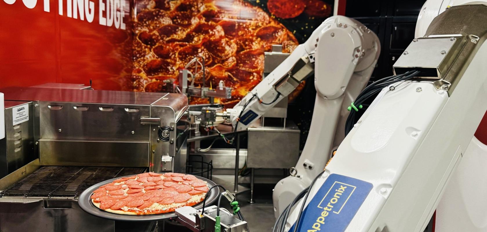 Autonomous pizza-making robot