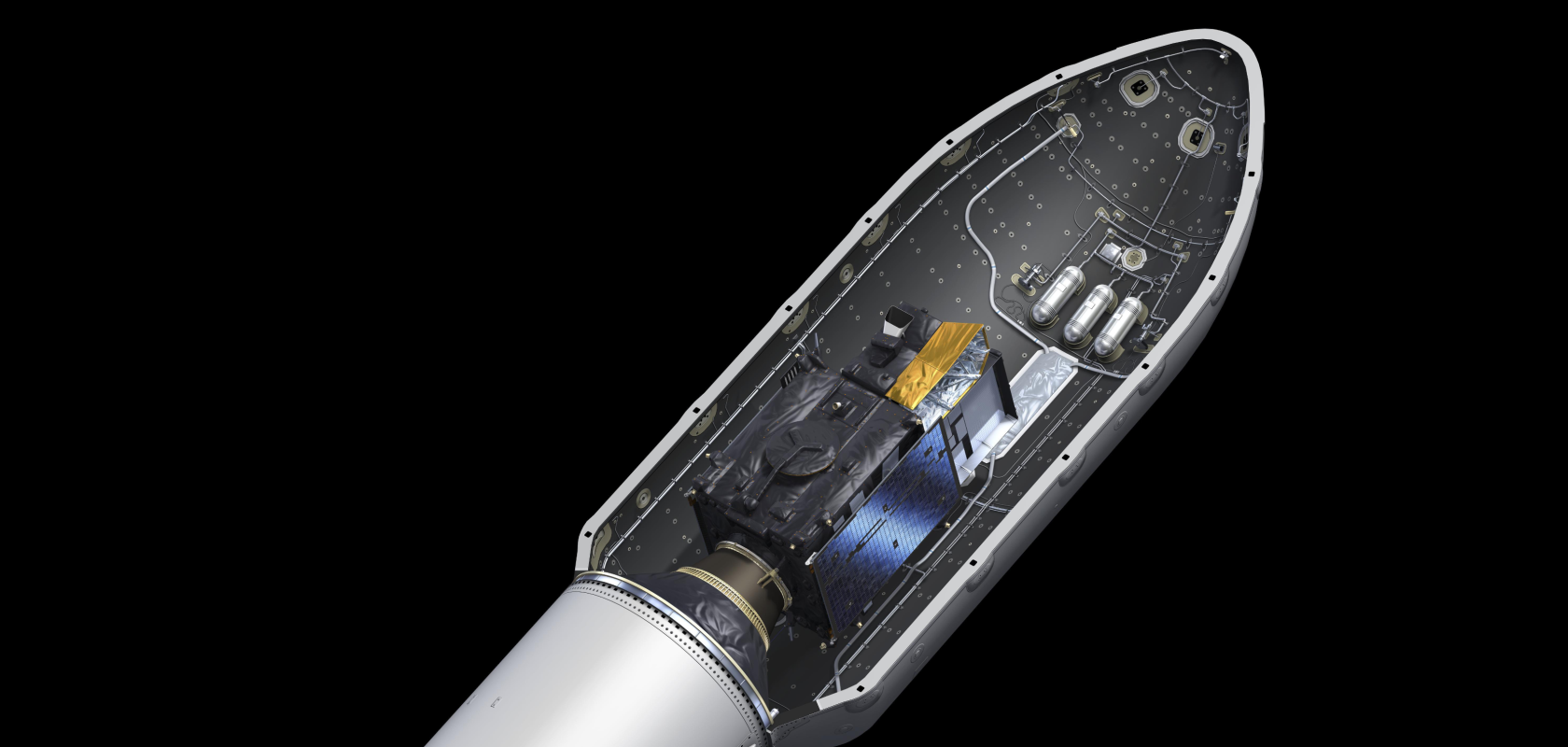 MTG-S1 and Sentinel-4 inside Falcon 9